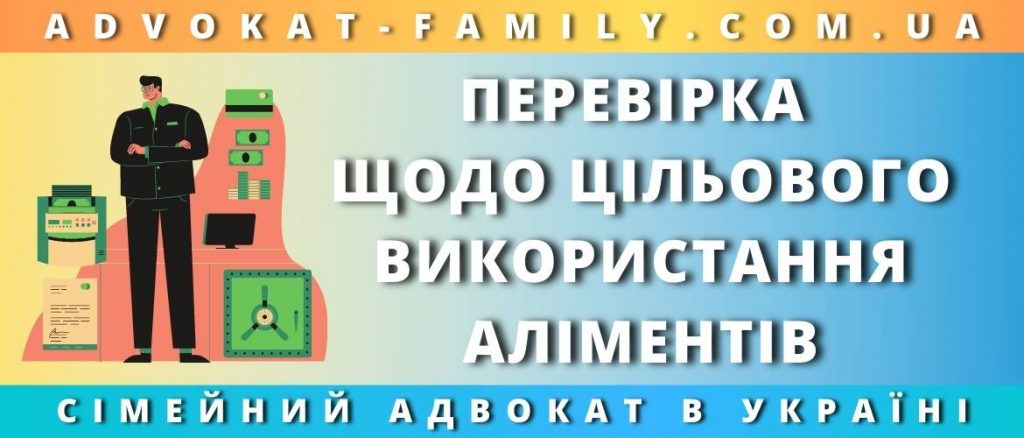 Перевірка щодо цільового використання аліментів