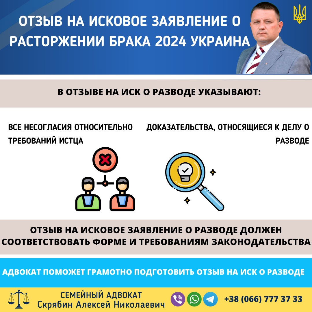 Отзыв на исковое заявление о расторжении брака