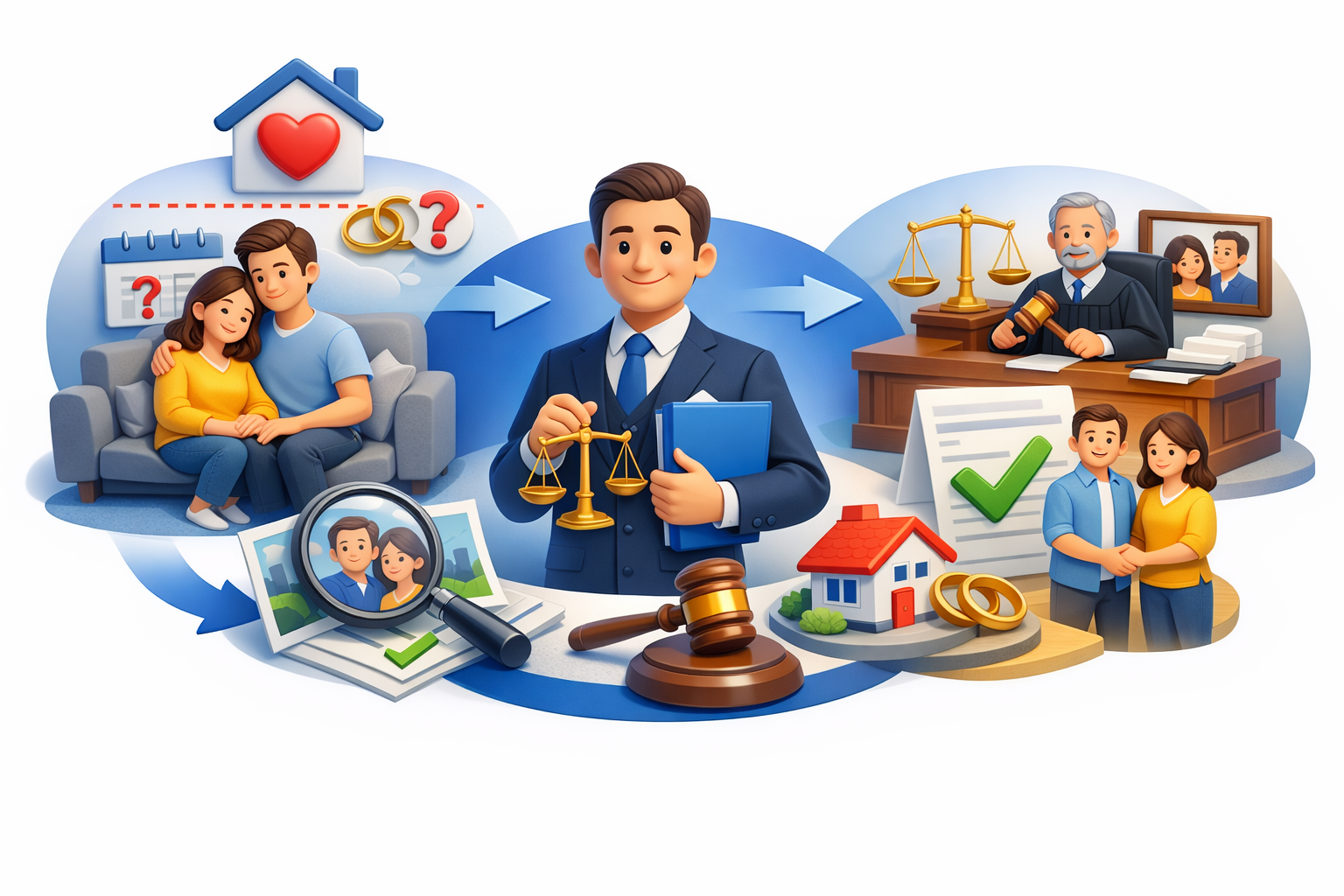 Адвокат по встановленню факту проживання однією сім’єю без реєстрації шлюбу через суд в Україні