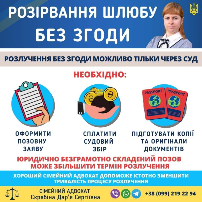 Розлучення без згоди — розірвання шлюбу через суд в Україні