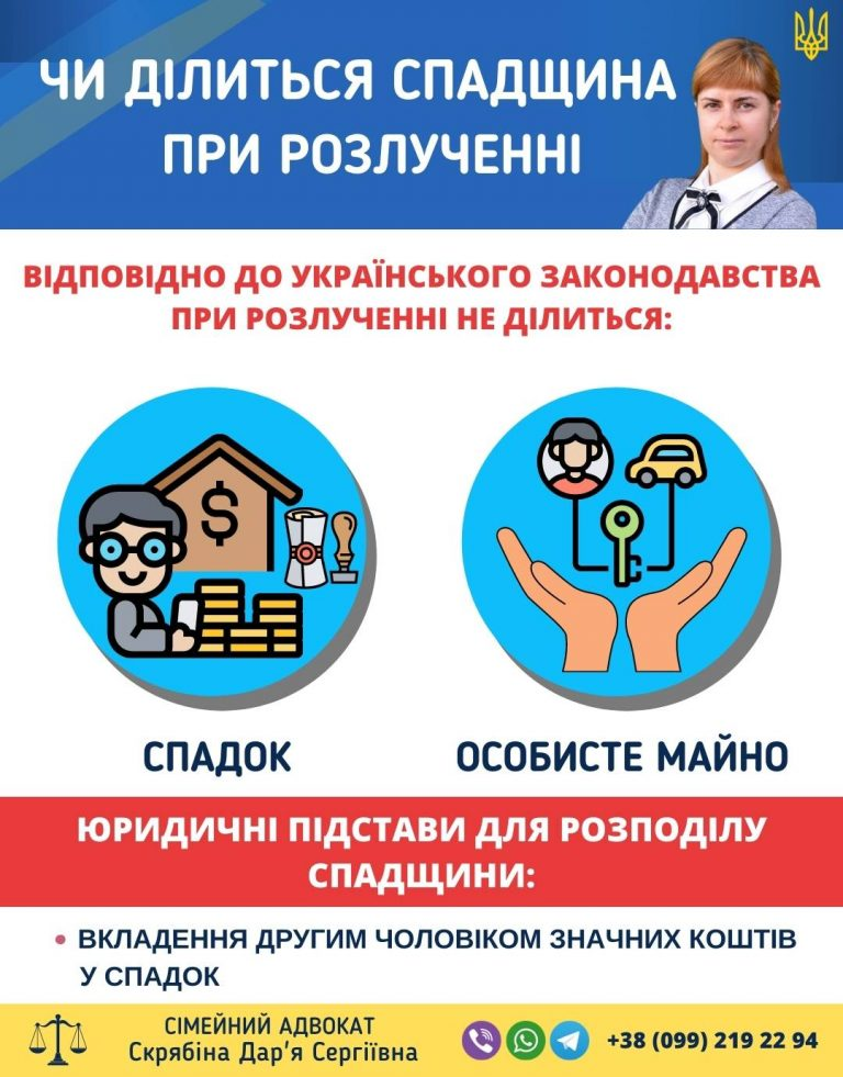 Чи ділиться спадщина при розлученні в Україні за законодавством