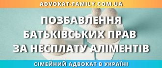 Позбавлення батьківських прав за несплату аліментів україна