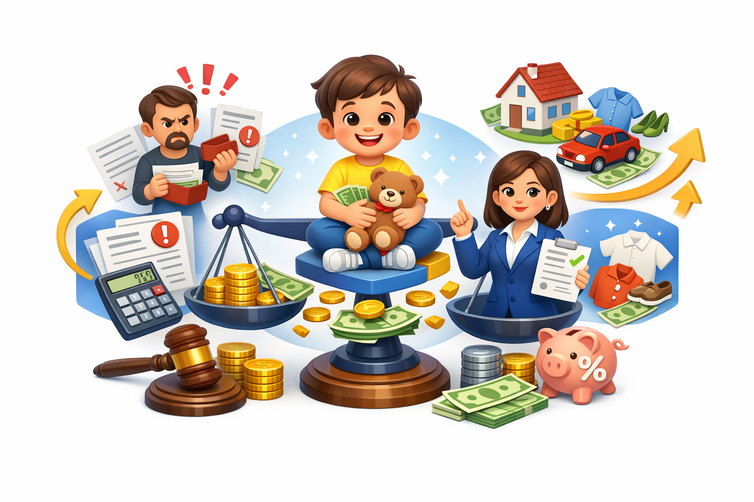 Розрахунок суми виплат аліментів з урахуванням доходів витрат дитини та рішення суду