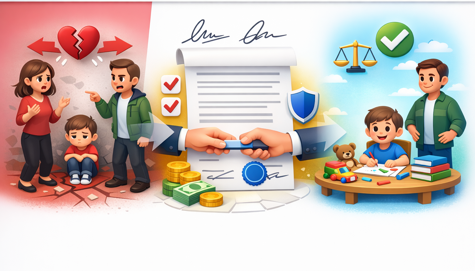 Угода про сплату аліментів між батьками для стабільного забезпечення дитини