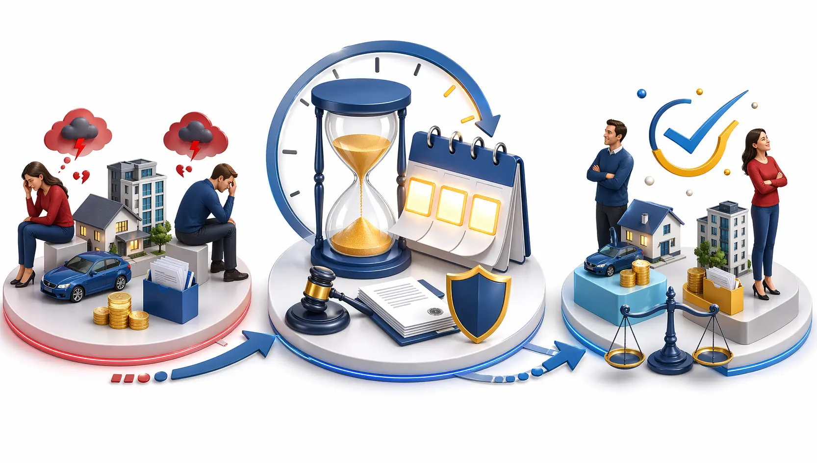 Срок исковой давности раздела имущества визуализация с часами песочными и разделом активов