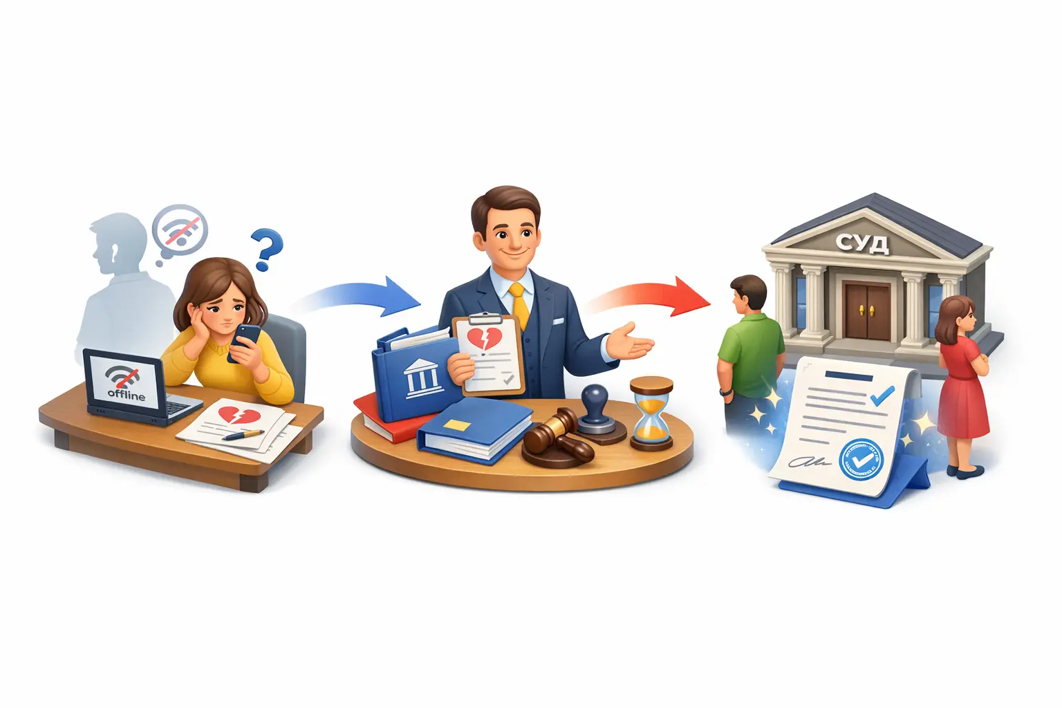 Як розірвати шлюб без участі другої сторони Розірвання шлюбу без участі другої сторони через суд в Україні