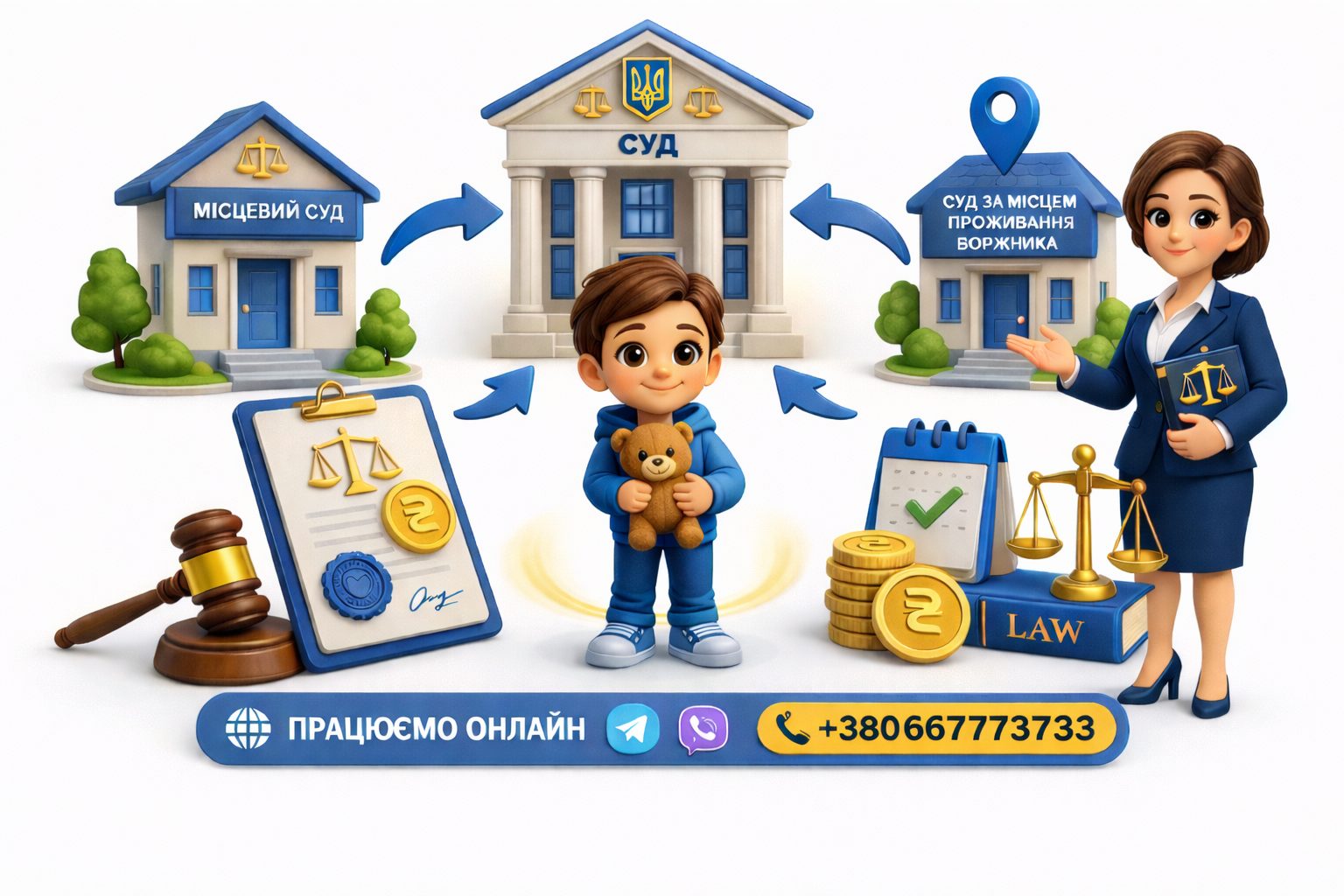 Куди подавати судовий наказ про стягнення аліментів в Україні місцевий суд та підсудність