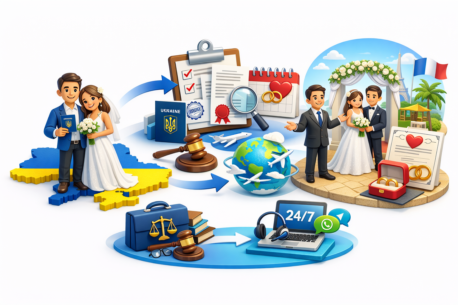 Які документи потрібні для укладення шлюбу за кордоном Україна перелік та оформлення